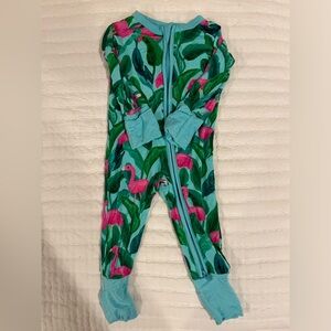 0-3 Month Palm Springs Flamingo Zippy Little Sleepies